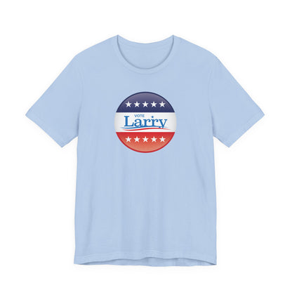 Vote Larry Unisex Adult T-shirt, Political Red White and Blue Larry Tee