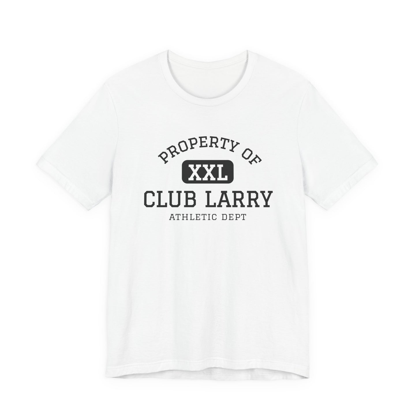 Club Larry Athletic Tee — "Property of Athletic Dept" Vintage Gym Shirt