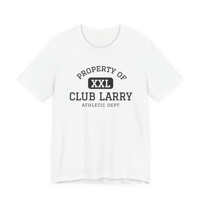 Club Larry Athletic Tee — "Property of Athletic Dept" Vintage Gym Shirt