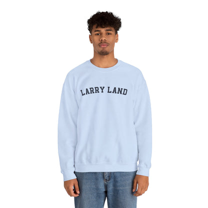 Larry Land Crewneck Sweatshirt — Retro Collegiate Graphic Pullover