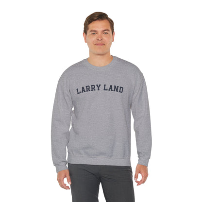 Larry Land Crewneck Sweatshirt — Retro Collegiate Graphic Pullover