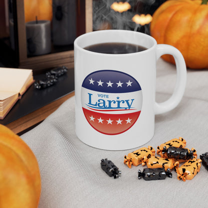 Vote Larry Ceramic Mug 11oz