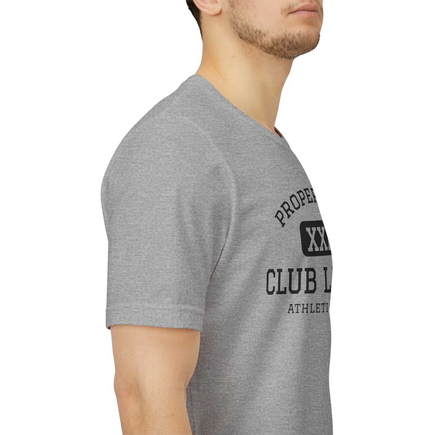Club Larry Athletic Tee — "Property of Athletic Dept" Vintage Gym Shirt