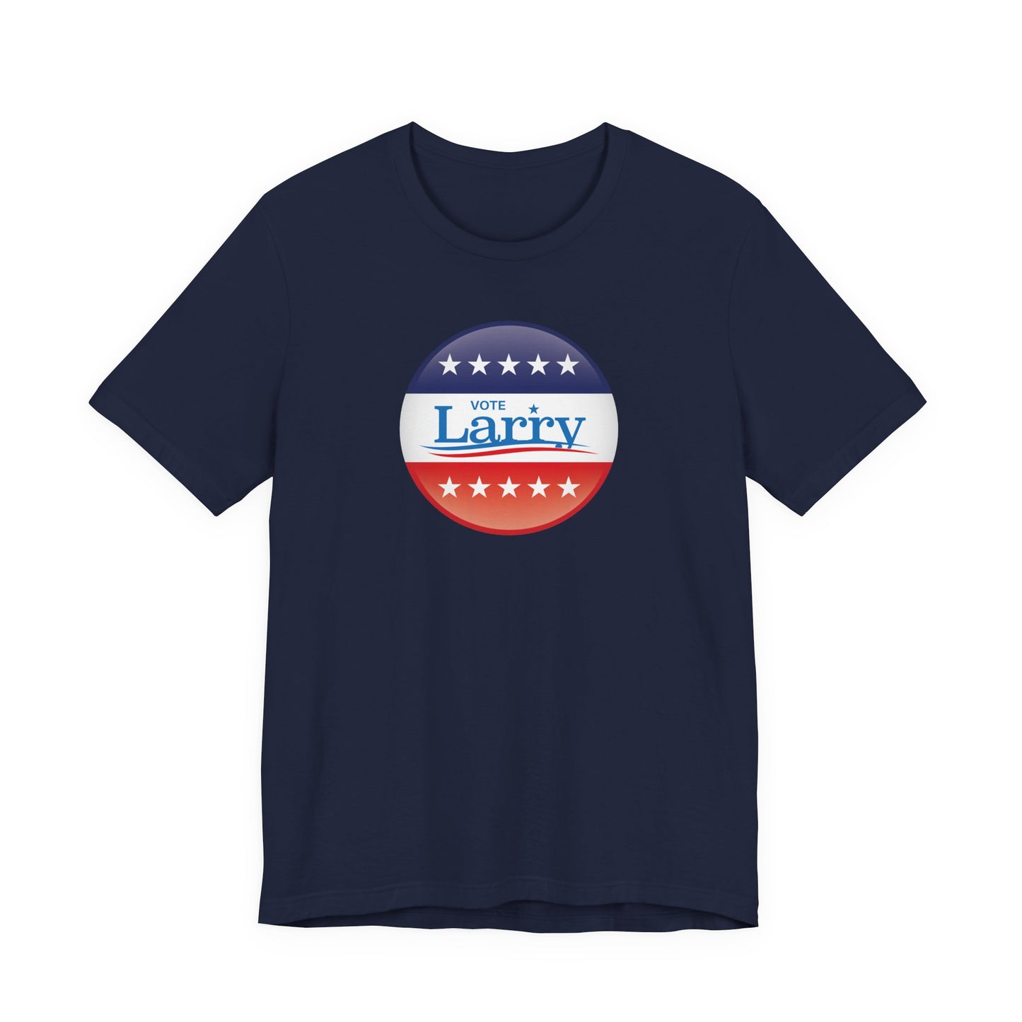 Vote Larry Unisex Adult T-shirt, Political Red White and Blue Larry Tee