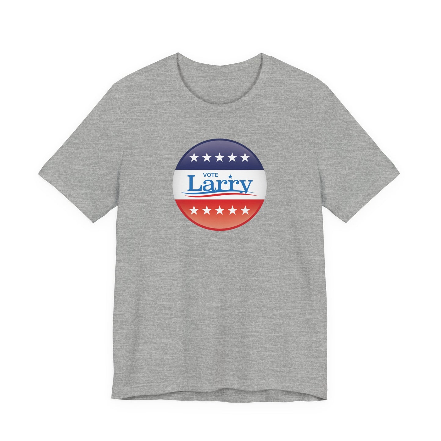 Vote Larry Unisex Adult T-shirt, Political Red White and Blue Larry Tee