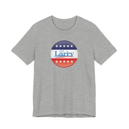 Vote Larry Unisex Adult T-shirt, Political Red White and Blue Larry Tee