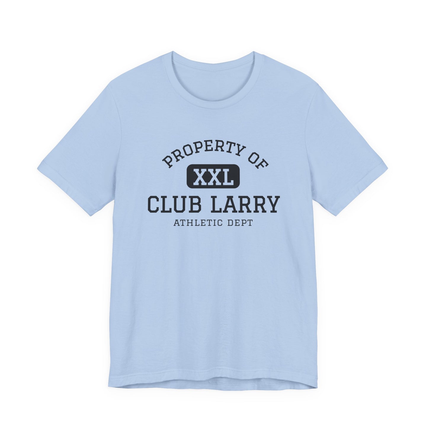 Club Larry Athletic Tee — "Property of Athletic Dept" Vintage Gym Shirt