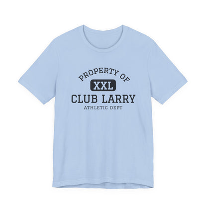 Club Larry Athletic Tee — "Property of Athletic Dept" Vintage Gym Shirt