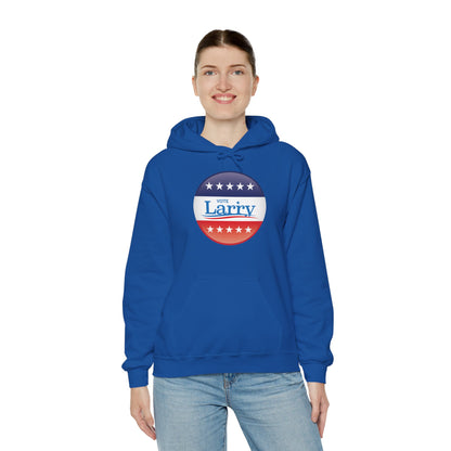 Vote Larry Hoodie, Funny Larry Political Hooded Sweatshirt