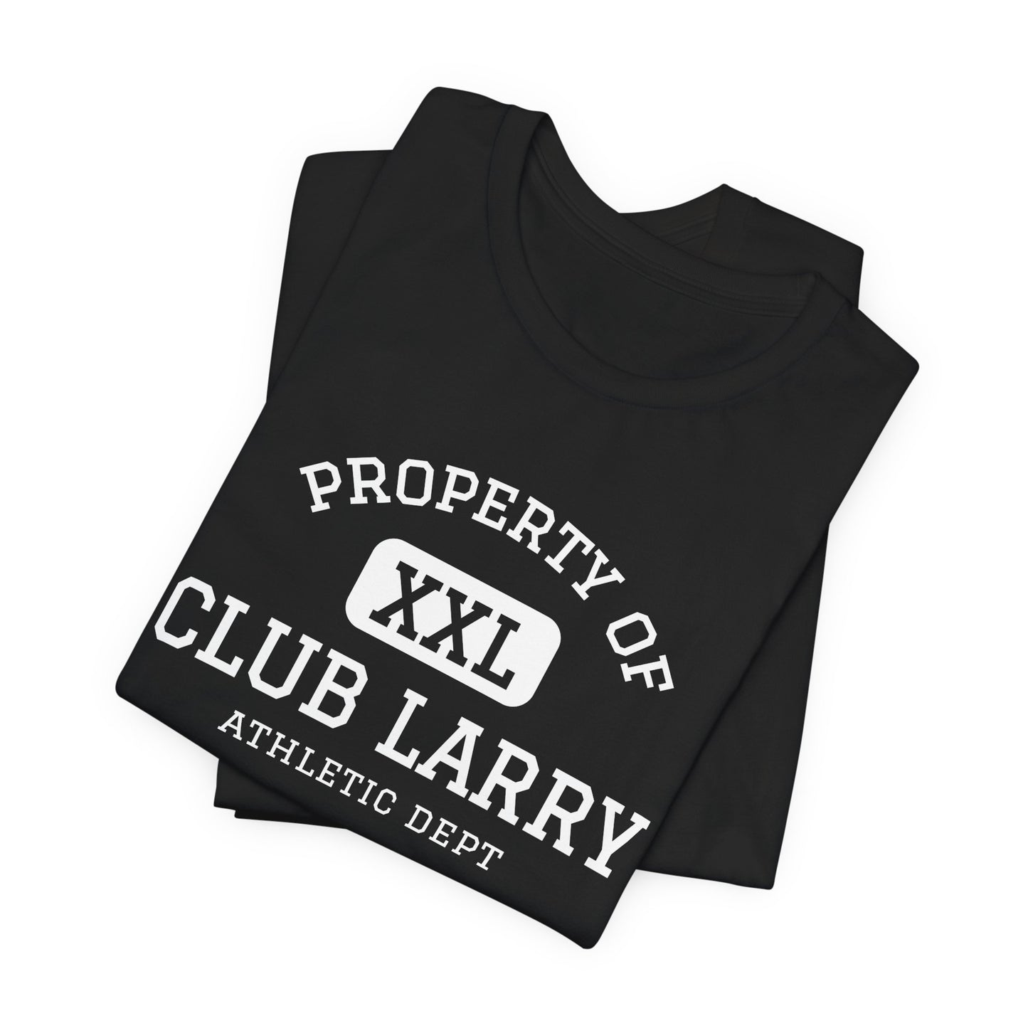 Club Larry Athletic Tee — "Property of Athletic Dept" Vintage Gym Shirt