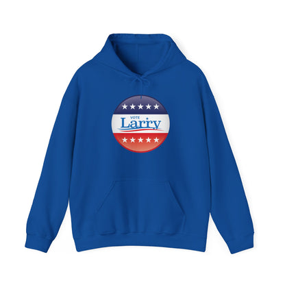 Vote Larry Hoodie, Funny Larry Political Hooded Sweatshirt