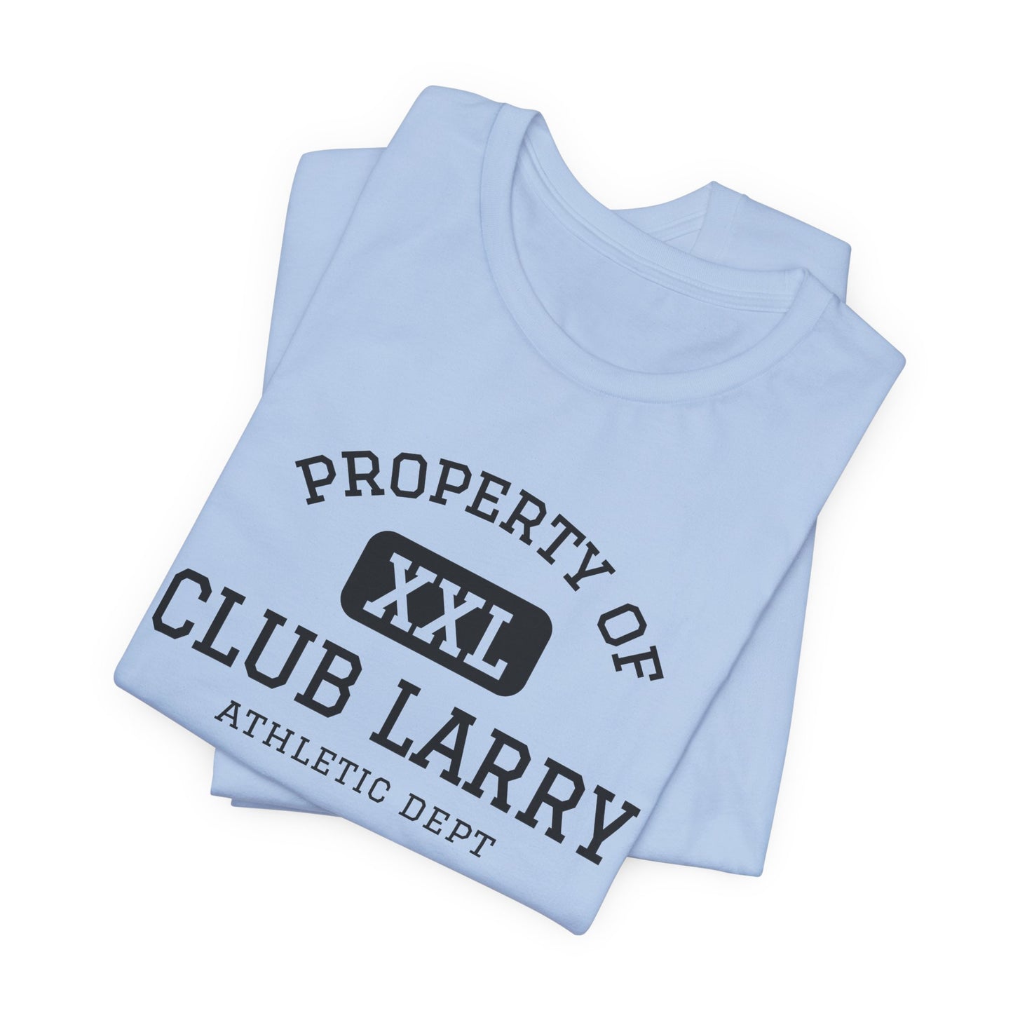 Club Larry Athletic Tee — "Property of Athletic Dept" Vintage Gym Shirt