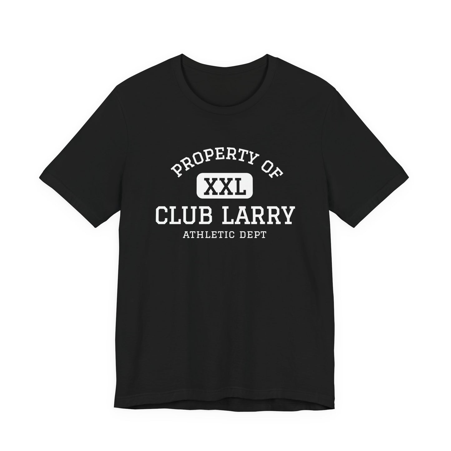 Club Larry Athletic Tee — "Property of Athletic Dept" Vintage Gym Shirt