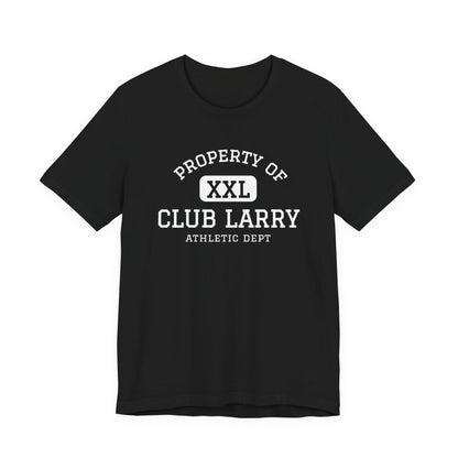 Club Larry Athletic Tee — "Property of Athletic Dept" Vintage Gym Shirt