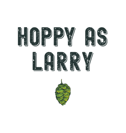 Hoppy As Larry Frosted Glass Beer Mug