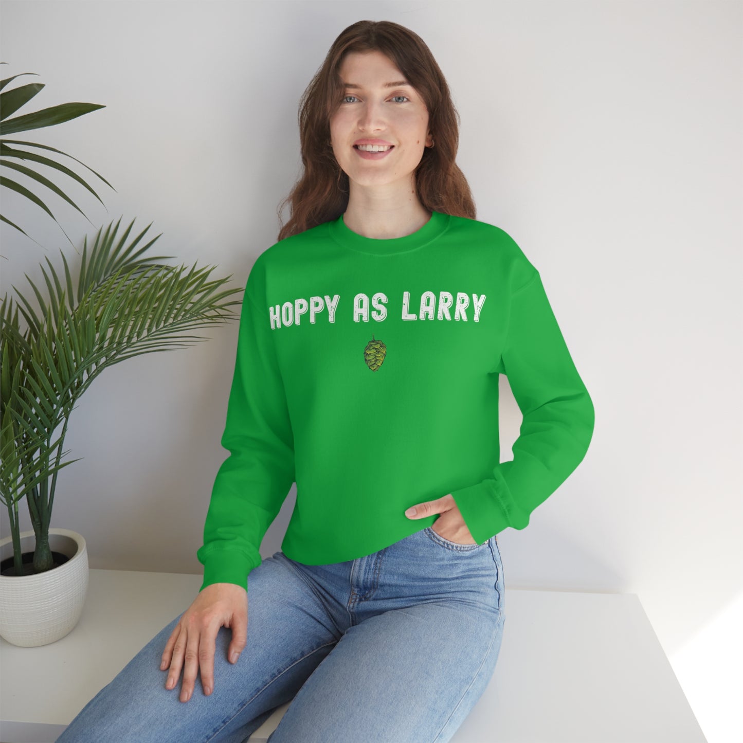 Unisex Heavy Blend Crewneck Sweatshirt - Hoppy as Larry