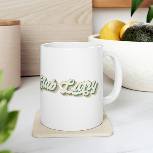 Club Larry Script Retro Ceramic Mug 11oz