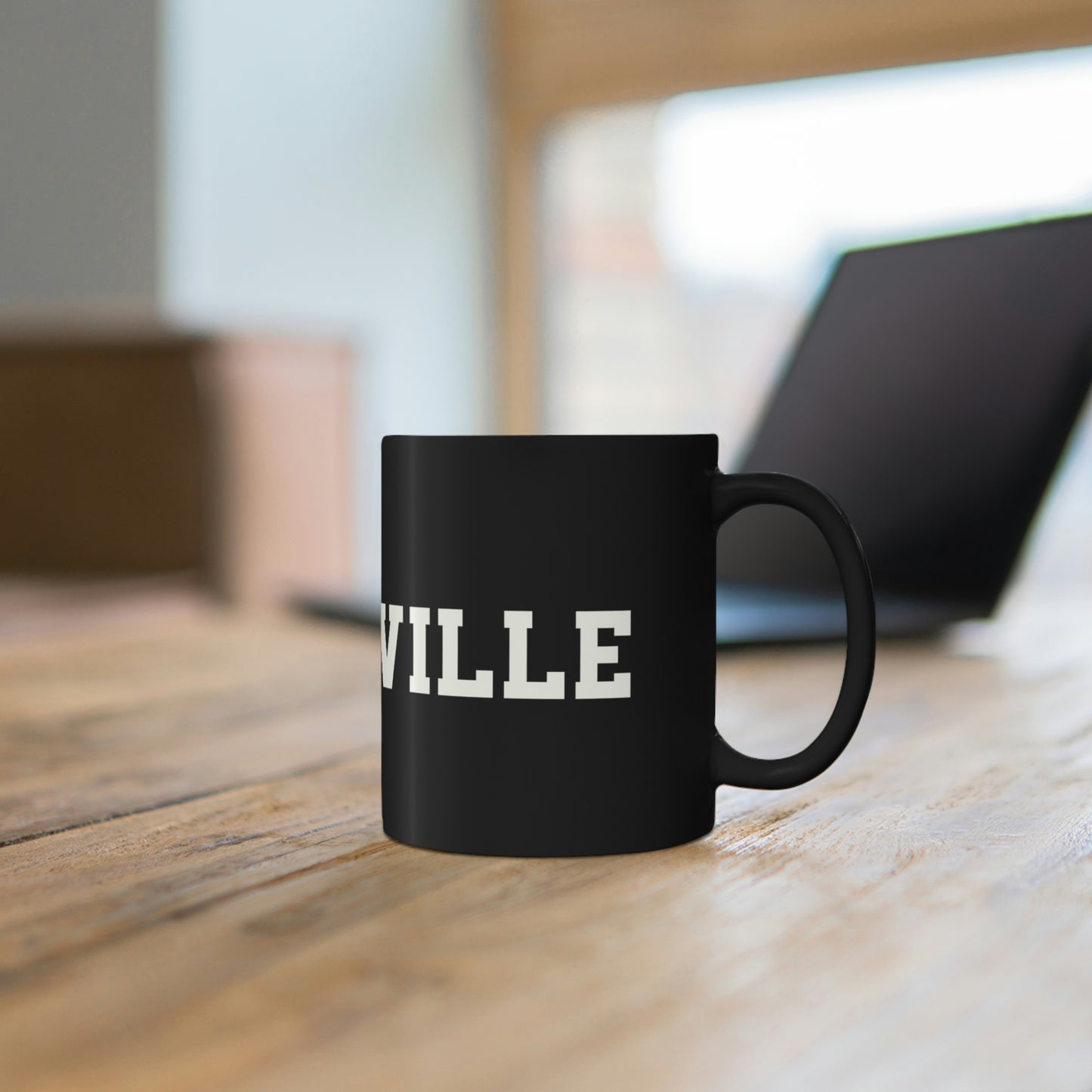 Larryville 11oz Black Mug