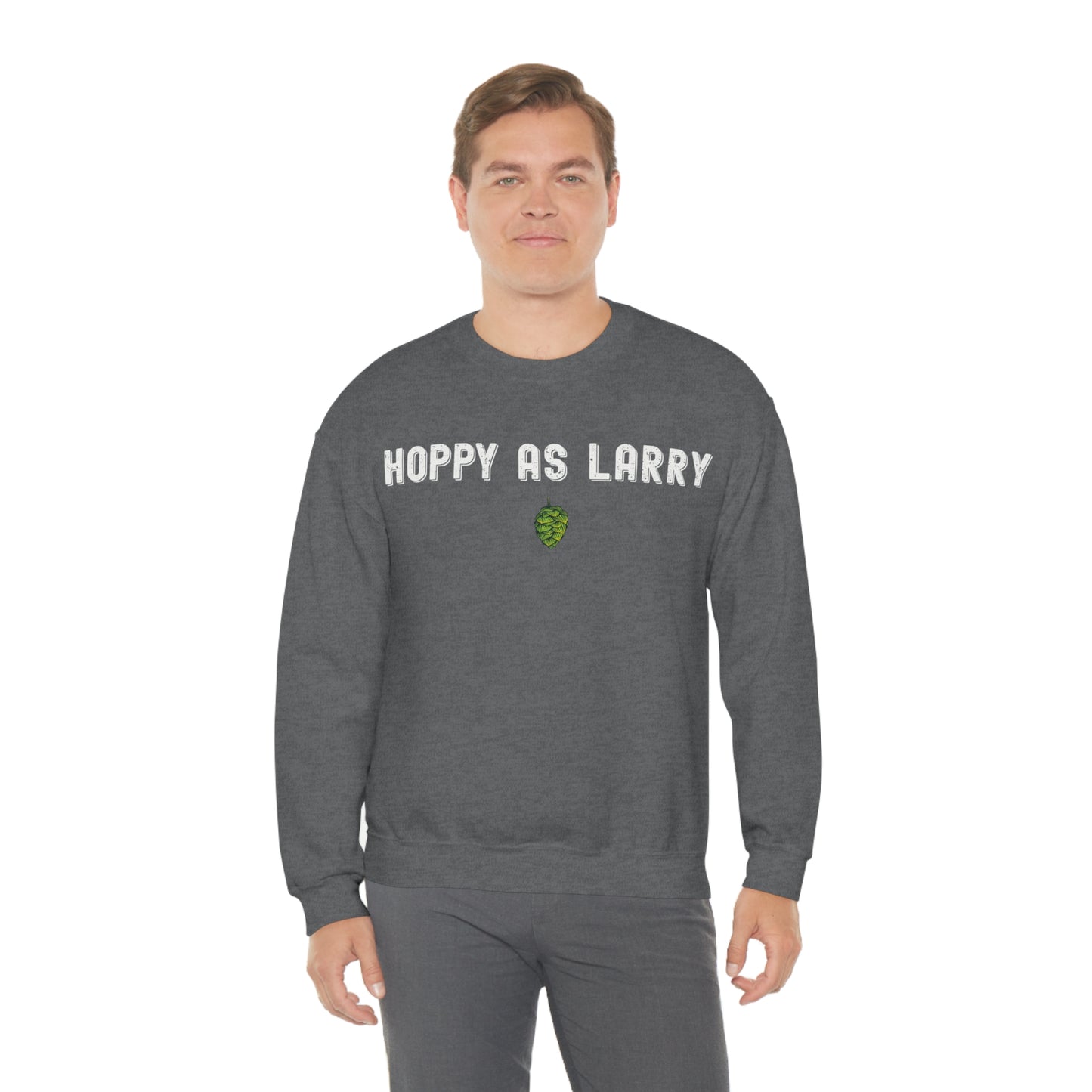 Unisex Heavy Blend Crewneck Sweatshirt - Hoppy as Larry