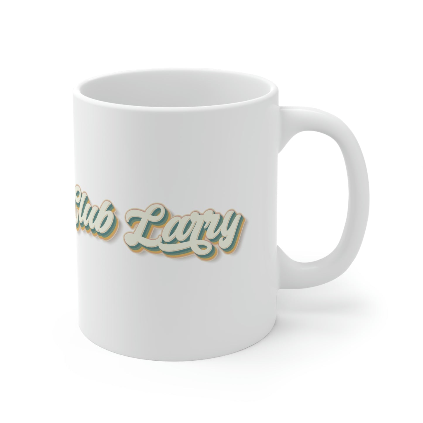 Club Larry Script Retro Ceramic Mug 11oz